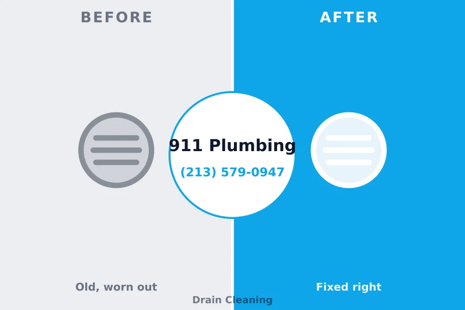 Before and after: plumbing repair Coldstream, KY